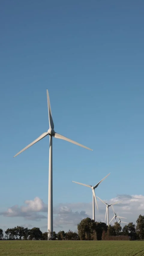 Renewable Tower Against Clear Sky Stock Footage 320002279