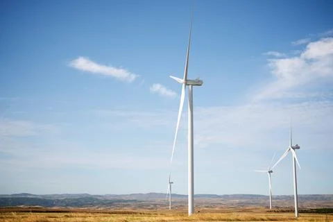 Renewable wind energy concept 库存照片