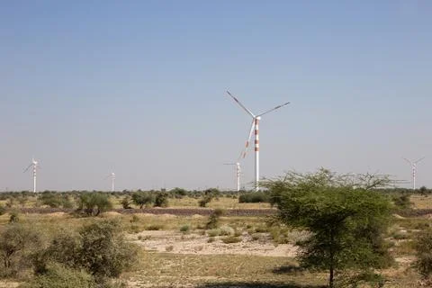 Renewable wind energy Stock Photos