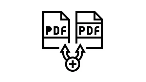 Renewal pdf software line icon animation Vídeo Stock 157340732