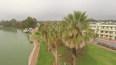 Renmark town drone shot Video stock 157465994