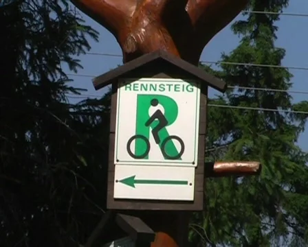 Rennsteig sign Stock-Footage 263889
