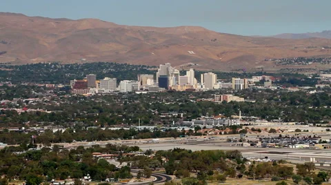 Reno Nevada Skyline Stock Footage 61250234