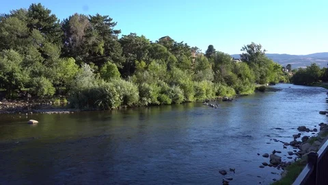 Reno Riverwalk Video stock 98846015