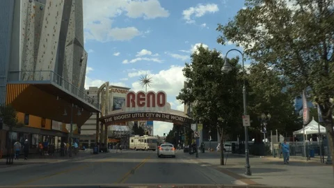 Reno sign Stock Footage 93342839