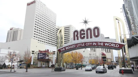 Reno Sign Time Lapse Stock Footage 33047424
