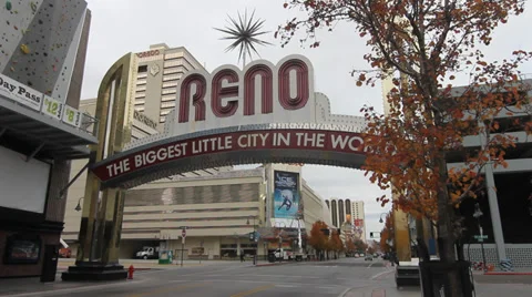 Reno Sign Time lapse Stock Footage 33048150