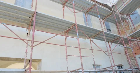 Renovation of building Stock Footage 144413859