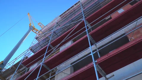 Renovation of building Stock Footage 145775872