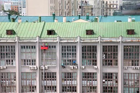 Renovation of the building Stock Photos