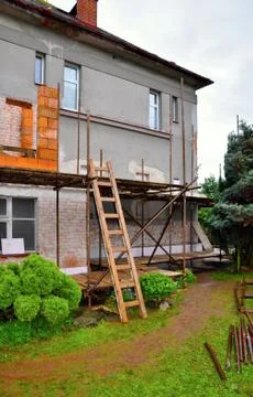 Renovation of house Stock Photos