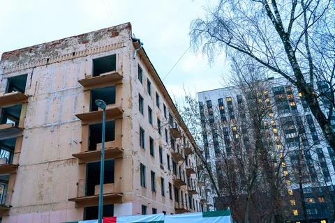 Renovation program in Moscow Stock Photos
