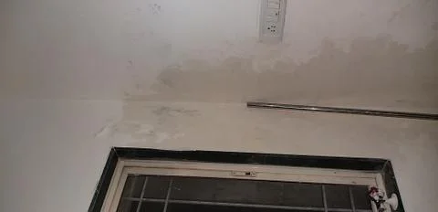 Before renovation of the wall Foto stock