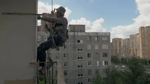 Renovation work in Moscow. Stock Footage 136200147