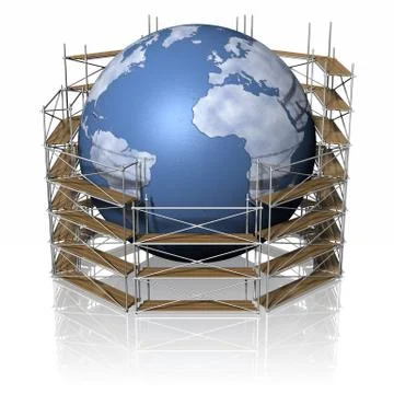 Renovation World Paintwork - 3D illustration. 스톡 일러스트