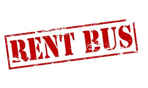 Rent bus Illustrazione stock