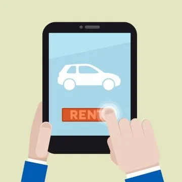 Rent a car Stock Illustration