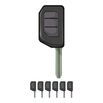 Rent car key cartoon vector graphic Stock Illustration