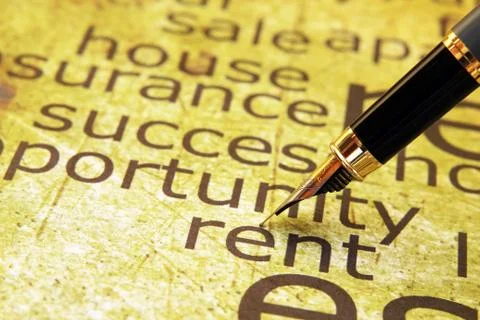 Rent concept Foto stock