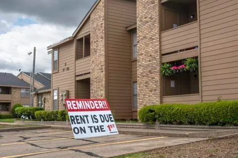 Rent is due Stock Photos