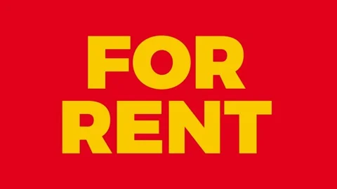 For rent, graphic element. flash banner ... | Stock Video | Pond5