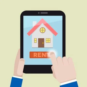 Rent a house Stock Illustration