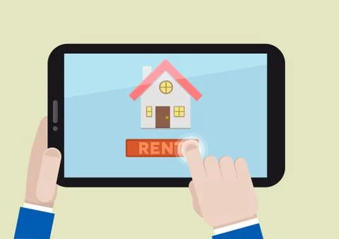 Rent a house Stock Illustration