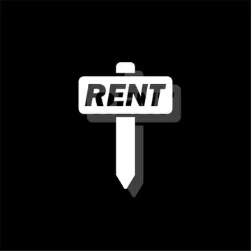 For Rent icon flat Stock Illustration