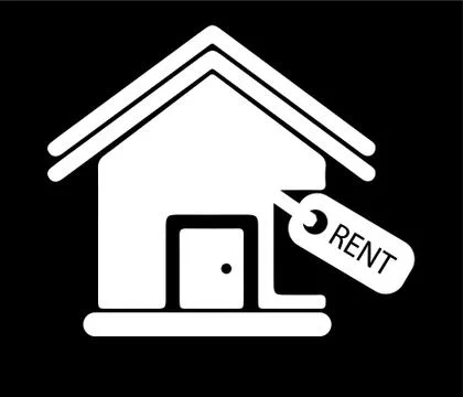 For rent icon isolated on background Ilustración de archivo
