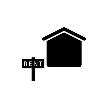 Rent icon vector Stock Illustration