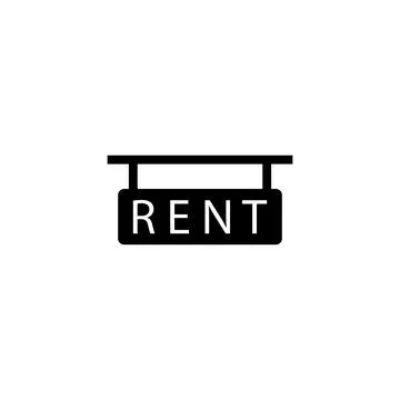 Rent icon vector Stock Illustration