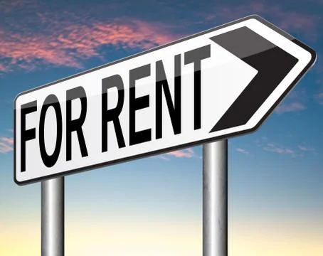 For rent Illustrazione stock
