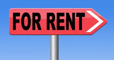 For rent Illustrazione stock