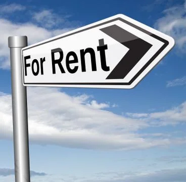 For rent Illustrazione stock
