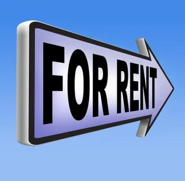 For rent Stock Illustration