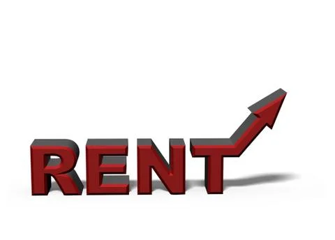 Rent is up Stock Illustration