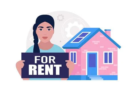 Rent Stock Illustration