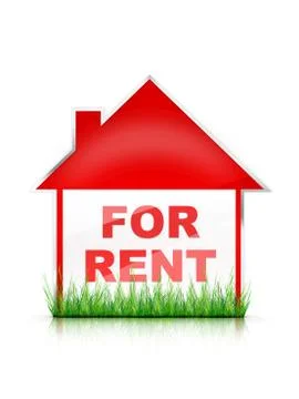 For Rent Sign Illustrazione stock