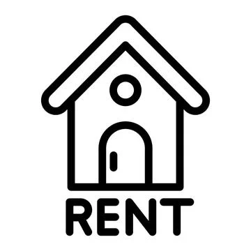 Rent Vector Icon Design Illustration Stock Illustration