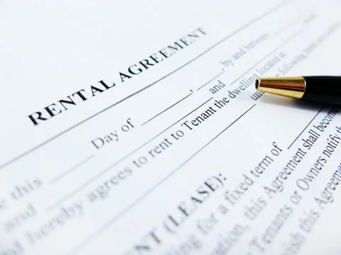 Rental Agreement Stock Photos