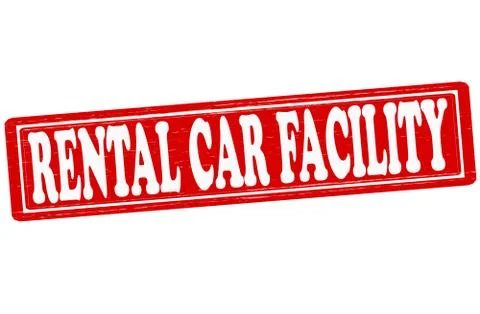 Rental car facility Stock Illustration