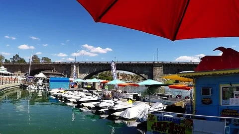 Rental Jet Skis- Lake Havasu City Arizona Stock Footage