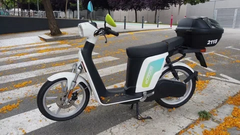 Rental scooter Stock Footage 132925068