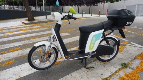 Rental scooter Stock Footage 132925090