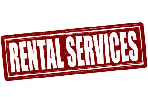 Rental services Stock Illustration