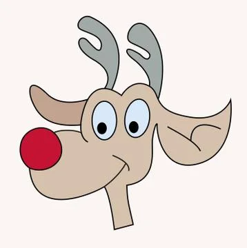 Rentier Ilustração Stock