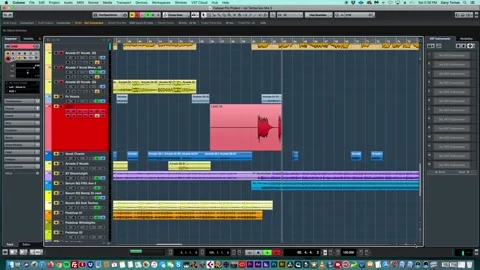Reocrding audio on music software. Stock Footage 247388427