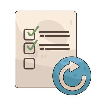 Reopen Survey illustration Stock Illustration