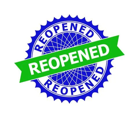 REOPENED Bicolor Clean Rosette Template for Stamp Seals Stock Illustration