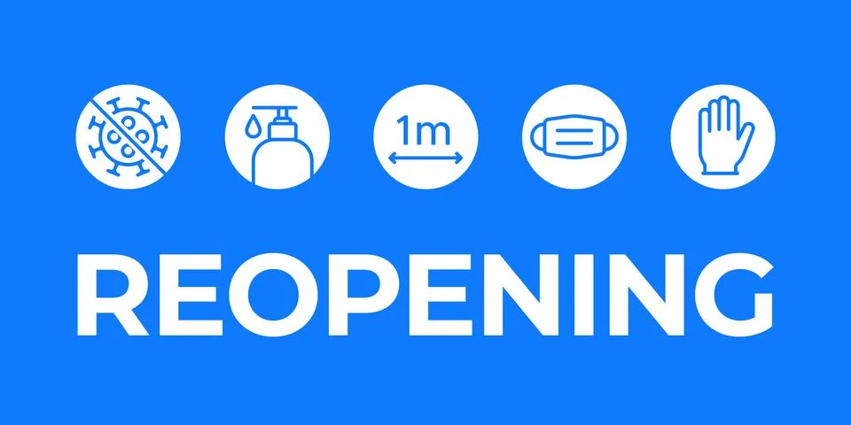 Reopening Stock Illustration